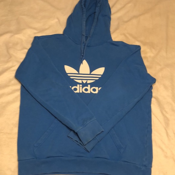 Sky Blue Adidas Hoodie - Picture 2 of 3